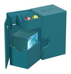 Ultimate Guard - Flip'n'Tray 80+ XenoSkin Monocolor Bleu Pétrole