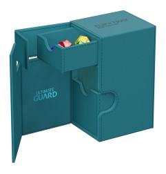 Ultimate Guard - Flip'n'Tray 80+ XenoSkin Monocolor Bleu Pétrole