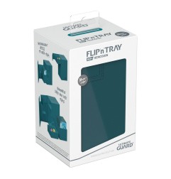 Ultimate Guard - Flip'n'Tray 80+ XenoSkin Monocolor Bleu Pétrole