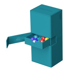 Ultimate Guard - Twin Flip'n'Tray 266+ Xenoskin Bleu Pétrole