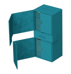 Ultimate Guard - Twin Flip'n'Tray 266+ Xenoskin Bleu Pétrole