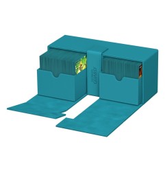 Ultimate Guard - Twin Flip'n'Tray 266+ Xenoskin Bleu Pétrole