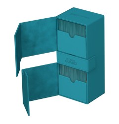 Ultimate Guard - Twin Flip'n'Tray 266+ Xenoskin Bleu Pétrole