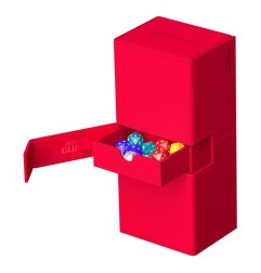 Ultimate Guard - Twin Flip'n'Tray 266+ Xenoskin Rouge