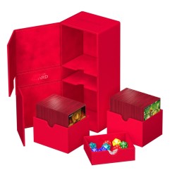 Ultimate Guard - Twin Flip'n'Tray 266+ Xenoskin Rouge