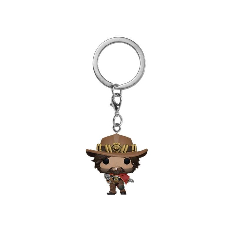 Overwatch - Porte-clés Pocket POP! Vinyl McCree 4 cm