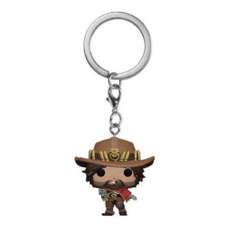 Overwatch - Porte-clés Pocket POP! Vinyl McCree 4 cm