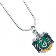 Harry Potter - Pendentif et collier plaqués argent Slytherin