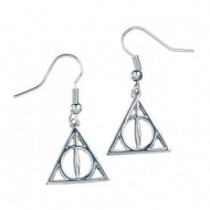 Harry Potter - Boucles d'oreille plaquées argent Deathly Hallows