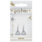 Harry Potter - Boucles d'oreille plaquées argent Deathly Hallows