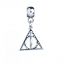 Harry Potter - Breloque plaquée argent Deathly Hallows