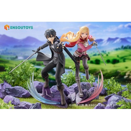 Original Character - Sword Art Online statuette 1/7 Progressive Scherzo of Deep Night Kirito & Asuna Set