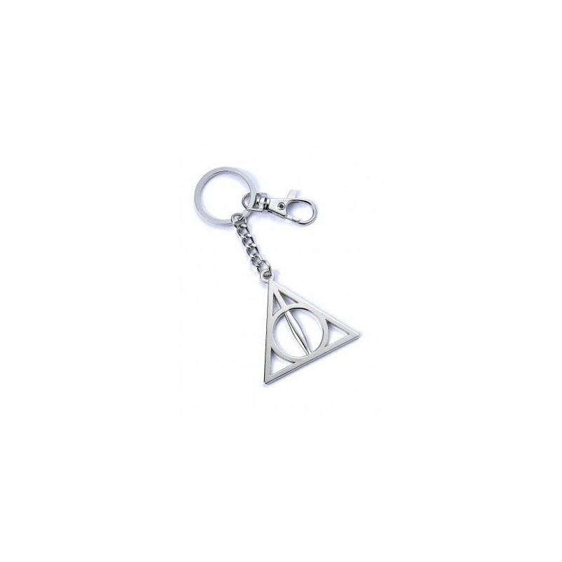 Harry Potter - Porte-clés Deathly Hallows (plaqué argent)