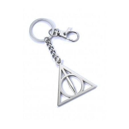 Harry Potter - Porte-clés Deathly Hallows (plaqué argent)