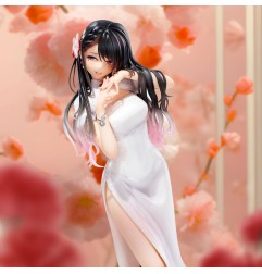 Original Illustration - Statuette PVC Mai Okuma illustration Healing-type white chinese dress lady 26 cm