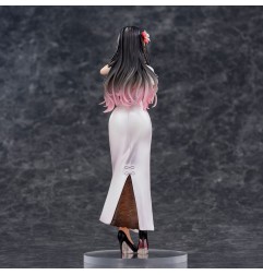 Original Illustration - Statuette PVC Mai Okuma illustration Healing-type white chinese dress lady 26 cm