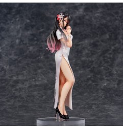 Original Illustration - Statuette PVC Mai Okuma illustration Healing-type white chinese dress lady 26 cm