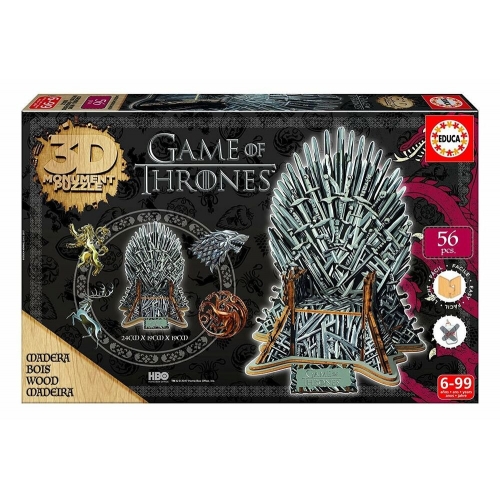 Game of Thrones - Puzzle 3D Monument Iron Throne