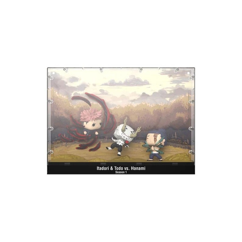 Jujutsu Kaisen - POP Moments Vinyl figurines Itadori & Todo vs Hanami 9 cm