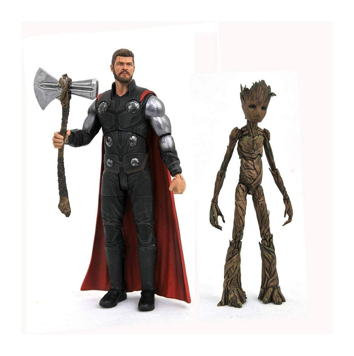 Avengers Infinity War - Select figurines Thor & Groot 18 cm - Figurine -Discount