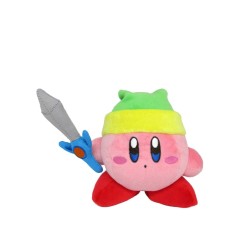 Kirby - Peluche Kirby avec épée 12 cm