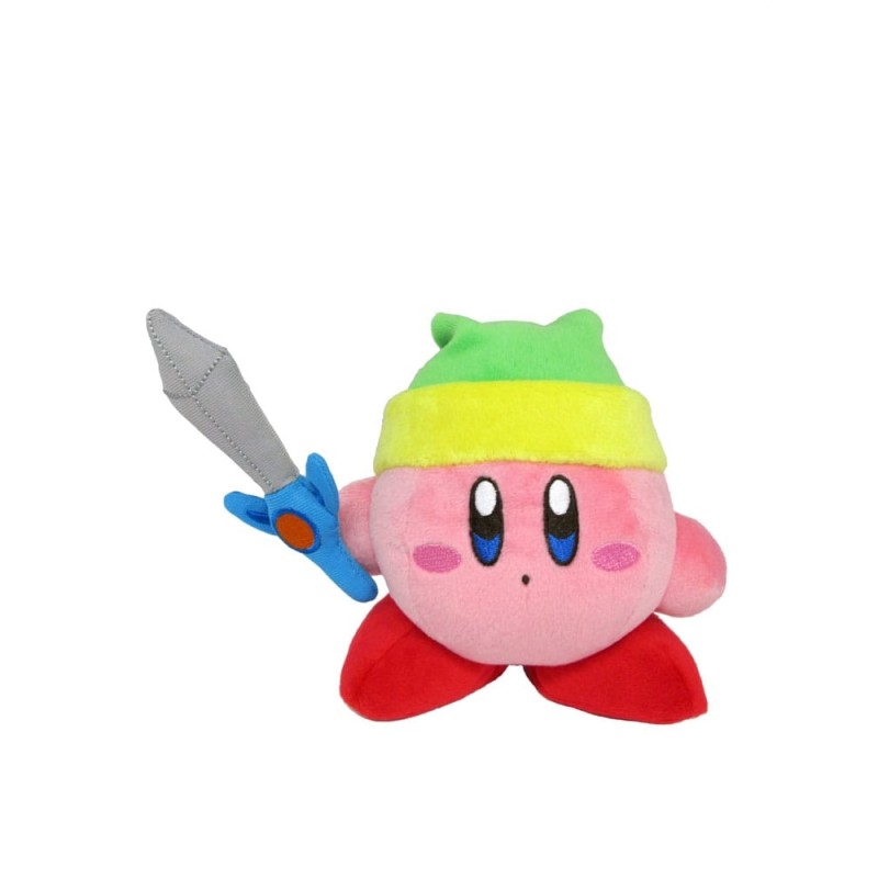 Kirby - Peluche Kirby avec épée 12 cm