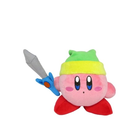 Kirby - Peluche Kirby avec épée 12 cm
