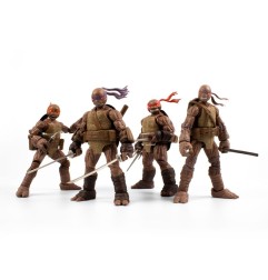 Tortues Ninja - Pack 4 figurines BST AXN Zombie Turtle (IDW Comics) 13 cm