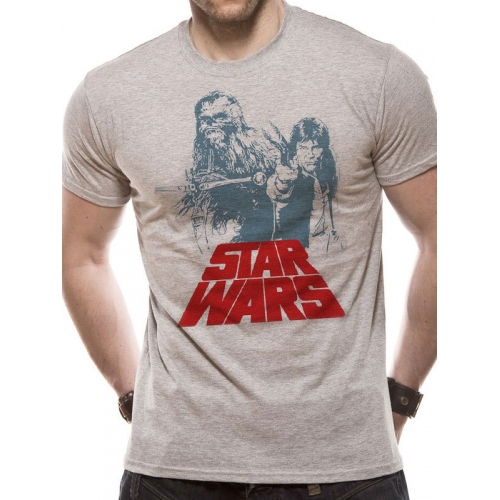 Star Wars - T-Shirt Solo Chewie Duet Retro 
