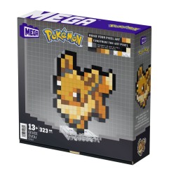 Pokémon - Jeu de construction Pokémon MEGA Évoli Pixel Art