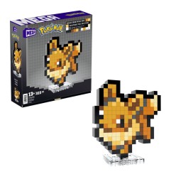 Pokémon - Jeu de construction Pokémon MEGA Évoli Pixel Art