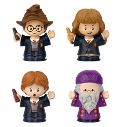Harry Potter - Pack 4 minifigurines Fisher-Price Little People Collector École des Sorciers 6 cm