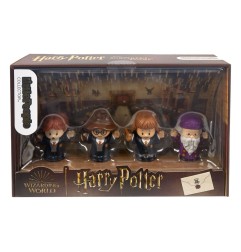Harry Potter - Pack 4 mini figurines Fisher-Price Little People Collector École des Sorciers 6 cm