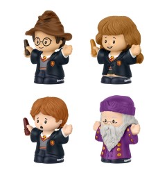 Harry Potter - Pack 4 minifigurines Fisher-Price Little People Collector École des Sorciers 6 cm