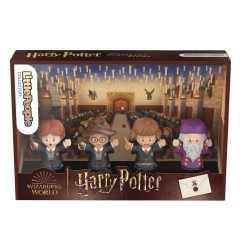 Harry Potter - Pack 4 minifigurines Fisher-Price Little People Collector École des Sorciers 6 cm