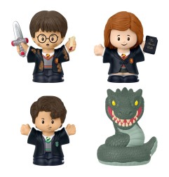 Harry Potter - Pack 4 minifigurines Fisher-Price Little People Collector Chambre des Secrets 6 cm