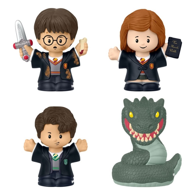 Harry Potter - Pack 4 minifigurines Fisher-Price Little People Collector Chambre des Secrets 6 cm