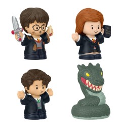 Harry Potter - Pack 4 minifigurines Fisher-Price Little People Collector Chambre des Secrets 6 cm