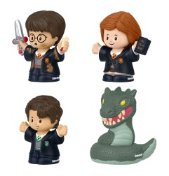 Harry Potter - Pack 4 minifigurines Fisher-Price Little People Collector Chambre des Secrets 6 cm