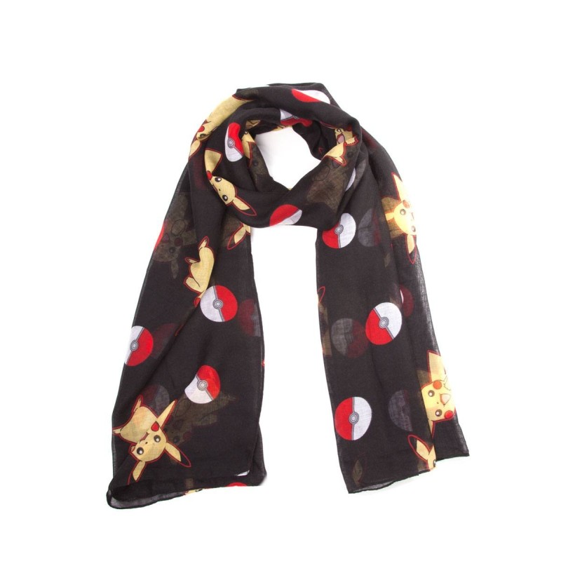 Pokémon - Pokemon foulard Pokeball & Pikachu