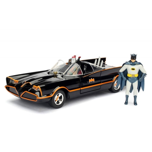 Batman - Maquette 1/24 métal Build N' Collect Diecast Kit Batmobile 1966 avec figurines