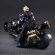 Final Fantasy VII Advent Children - Figurine Play Arts Kai Cloud Strife & Fenrir 28 cm