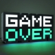 Autre - Veilleuse 8-BIT Game Over 30 cm