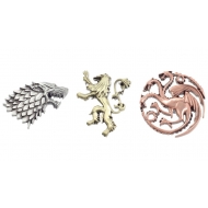 Game of Thrones - Pack 3 Badges House Crests