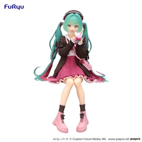 Hatsune Miku - Statuette PVC Noodle Stopper Autumn Date Pink Color Ver. 14 cm