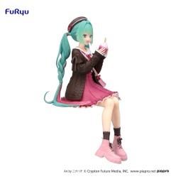 Hatsune Miku - Statuette Noodle Stopper Autumn Date Pink Color Ver. 14 cm