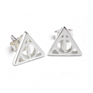 Harry Potter - Boucles d'oreille argent Deathly Hallow