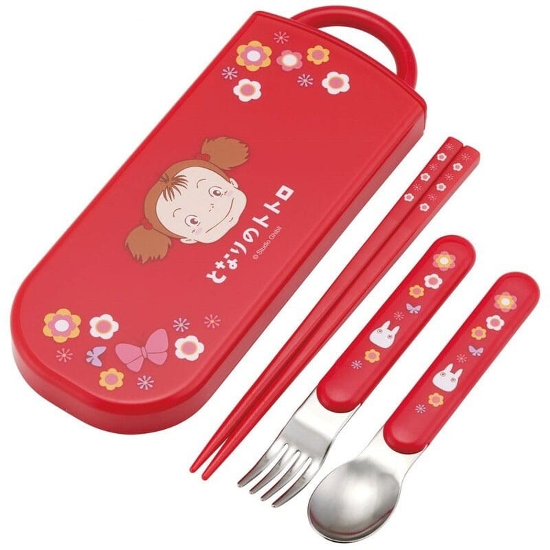 Mon voisin Totoro - Set baguettes et cuilerre et fourchette Mei Red