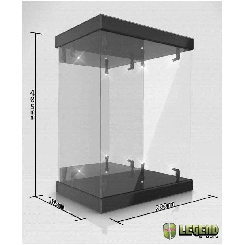 Autre - Master Light House présentoir vitrine acrylique avec éclairage pour figurines 1/6 (noir)