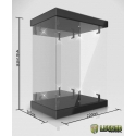 Master Light House - Présentoir vitrine acrylique Master Light House avec éclairage pour figurines 1/6 (noir)